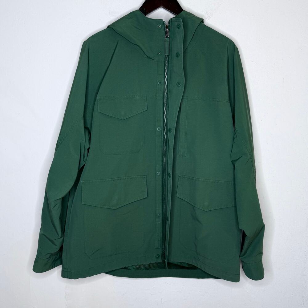 UNIQLO‎ Hooded Utility Jacket Mens XL Green Lightweight Windbreaker Outdoor